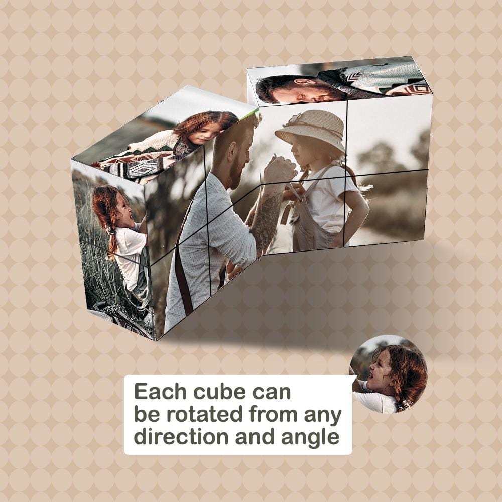 Magic Photo Cube Foldable Picture Cube Father's Day Gifts - auphotoblanket