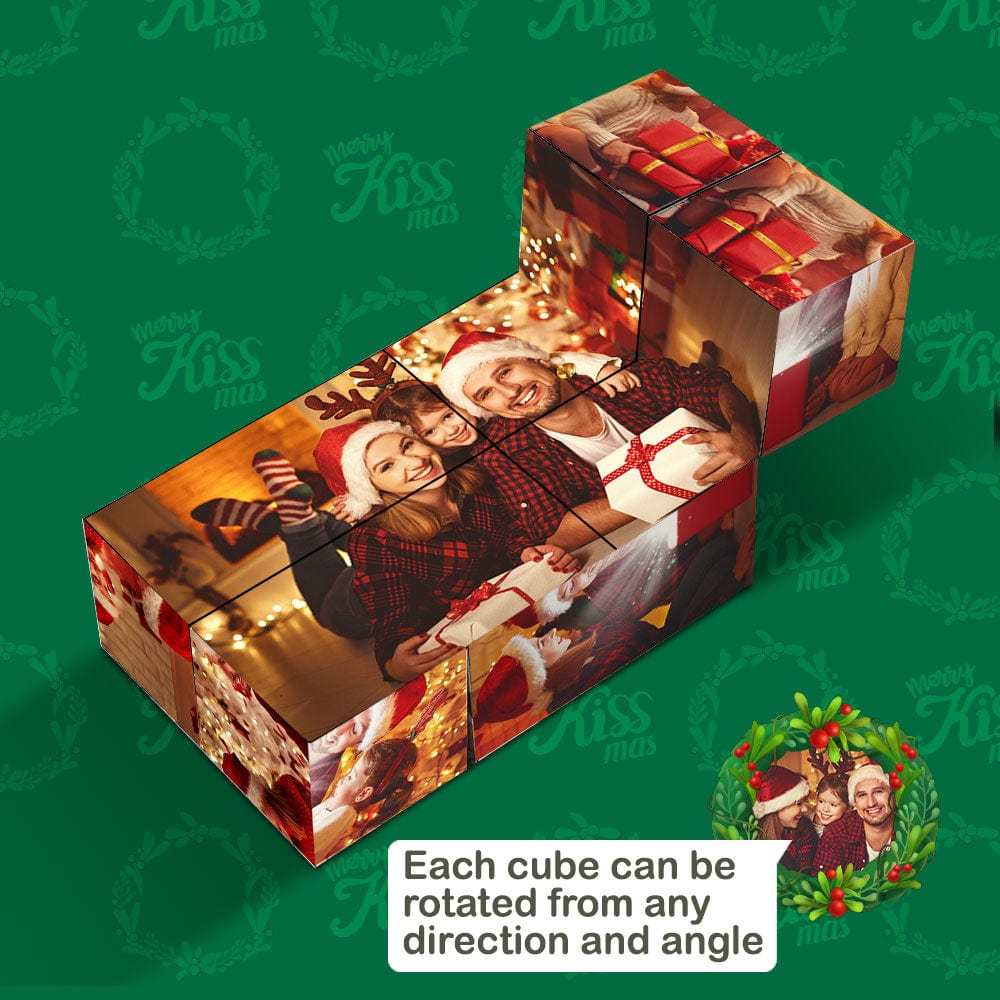 Magic Photo Cube Foldable Picture Cube Christmas Gift For Couple - auphotoblanket