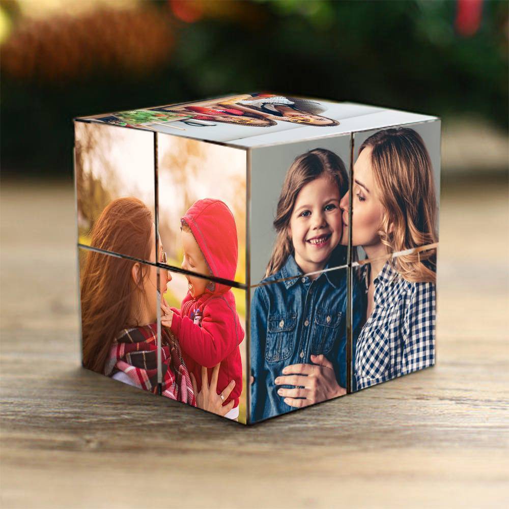 Magic Photo Cube Gift For Mom Flipping Photo Cube - auphotoblanket