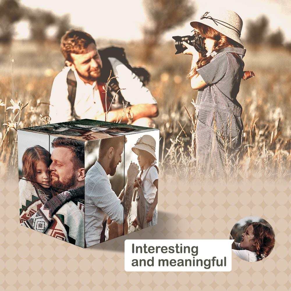 Magic Photo Cube Foldable Picture Cube Father's Day Gifts - auphotoblanket