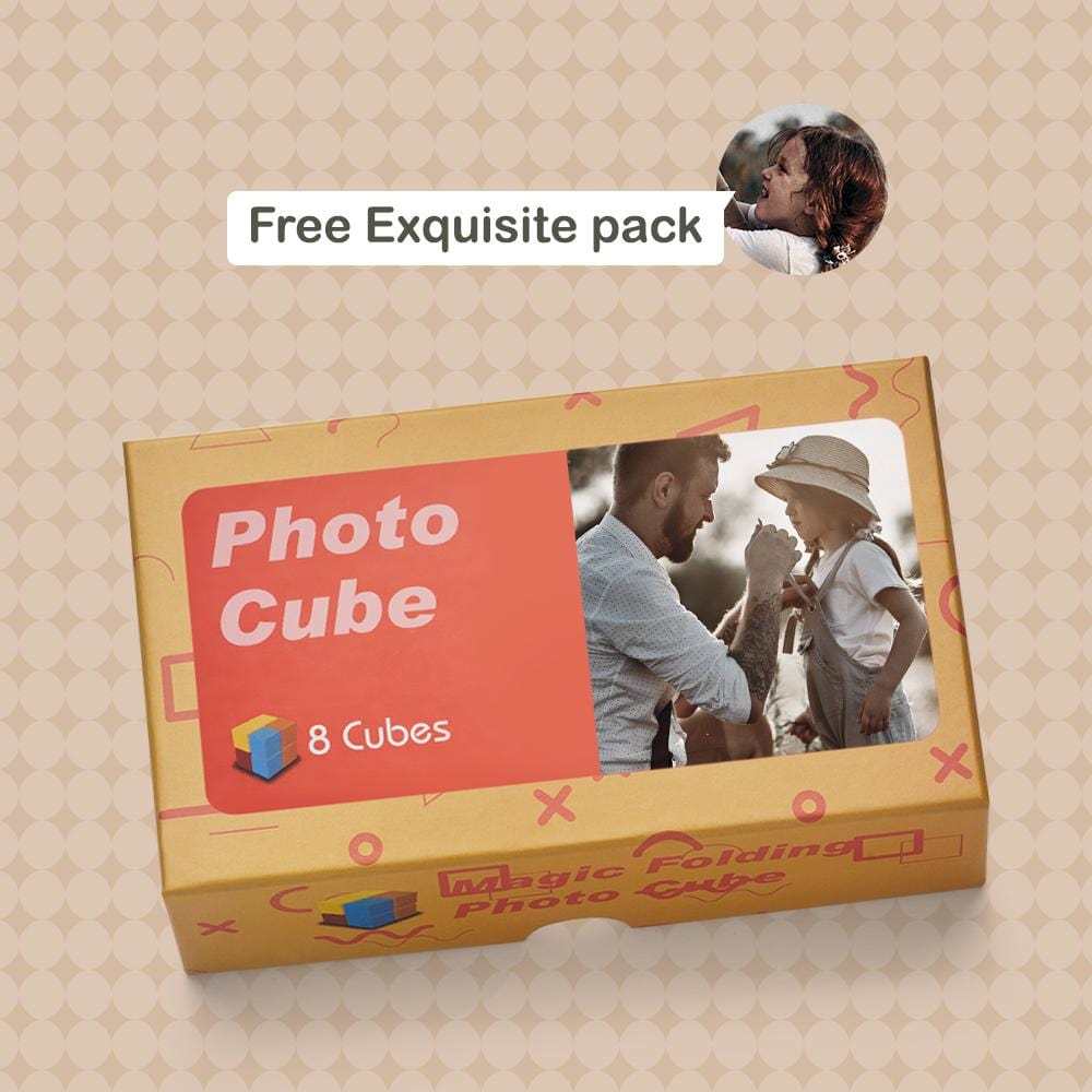Magic Photo Cube Foldable Picture Cube Father's Day Gifts - auphotoblanket