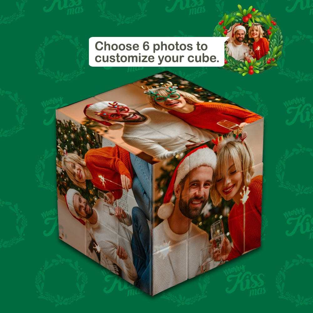 Christmas Gifts Photo Rubic's Cube Custom Photo Cube Gifts For Couples - auphotoblanket