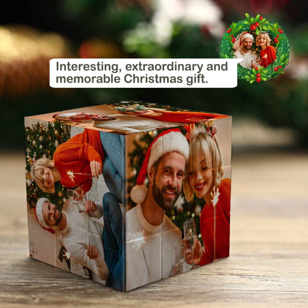 Christmas Gifts Photo Rubic's Cube Custom Photo Cube Gifts For Couples - auphotoblanket