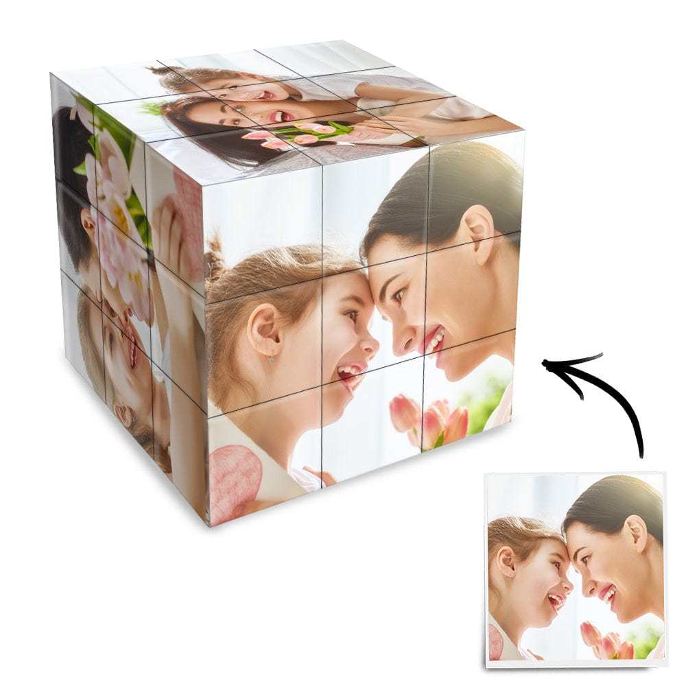 Mother's Day Gift Customized Photo Rubic's Cube Gift For Mother - auphotoblanket