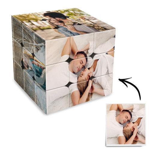 Personalized Multiphoto Rubic's Cube Christmas Gifts For Her - auphotoblanket