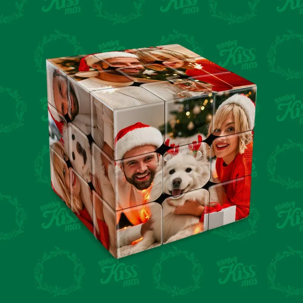 Christmas Gifts Memorial Gifts Custom Rubic's Cube - auphotoblanket