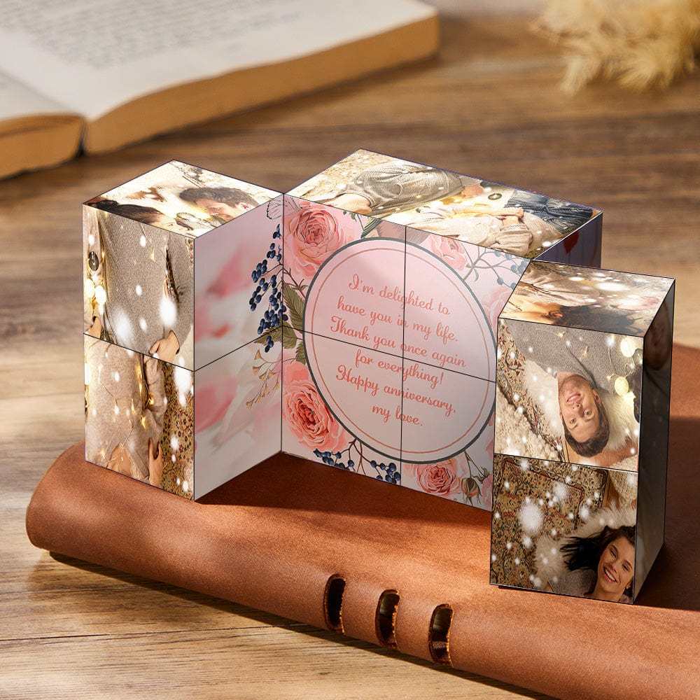 Custom Rubic's Cube Infinity Photo Cube Home Decoration To My Wife - auphotoblanket