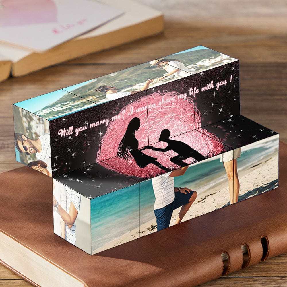 Custom Rubic's Cube Infinity Photo Cube Home Decoration Birthday Gifts - auphotoblanket