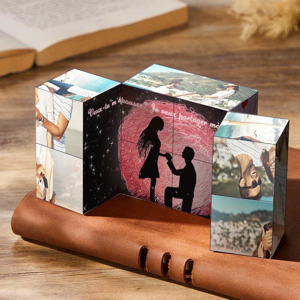 Custom Rubic's Cube Infinity Photo Cube Home Decoration To My Wife - auphotoblanket