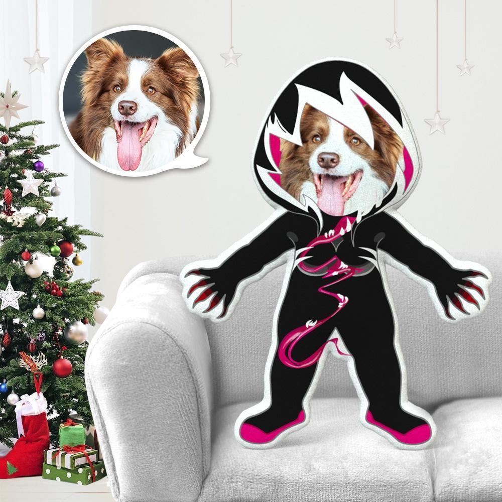 MiniMe Dog Costume Pillow Doll Dog Photo Pillow Dog Face Pillow Personalised Dog Pillow Custom Dog Pillow Dog Picture Pillow Gwenom Costume