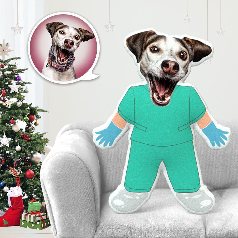MiniMe Dog Costume Pillow Doll Dog Photo Pillow Dog Face Pillow Personalised Dog Pillow Custom Dog Pillow Dog Picture Pillow Scrub Suit Costume