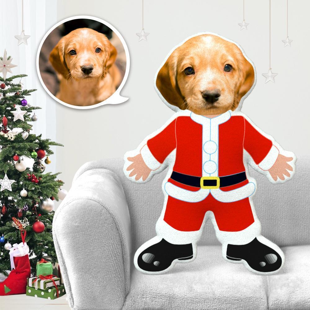MiniMe Dog Costume Pillow Doll Dog Photo Pillow Dog Face Pillow Personalised Dog Pillow Custom Dog Pillow Dog Picture Pillow Santa Costume