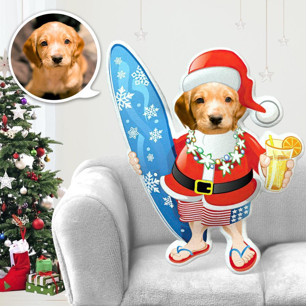 MiniMe Dog Costume Pillow Doll Dog Photo Pillow Dog Face Pillow Personalised Dog Pillow Custom Dog Pillow Dog Picture Pillow Surfboard Santa Costume