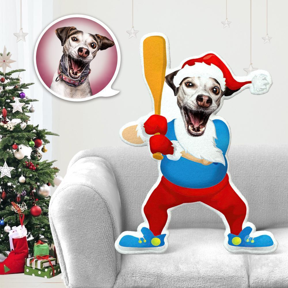MiniMe Dog Costume Pillow Doll Dog Photo Pillow Dog Face Pillow Personalised Dog Pillow Custom Dog Pillow Dog Picture Pillow Baseball Santa Costume