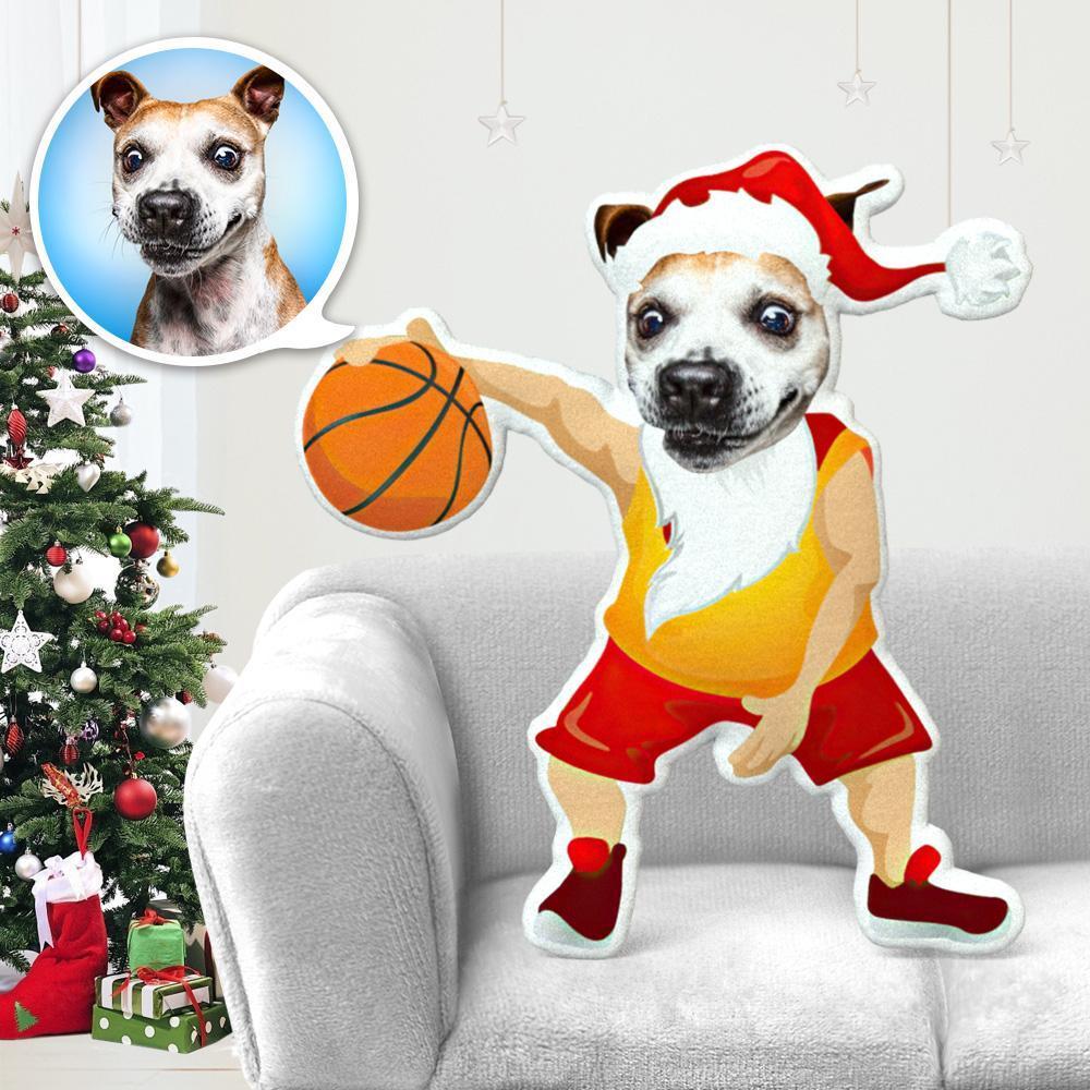 MiniMe Dog Costume Pillow Doll Dog Photo Pillow Dog Face Pillow Personalised Dog Pillow Custom Dog Pillow Dog Picture Pillow Basketball Santa Costume