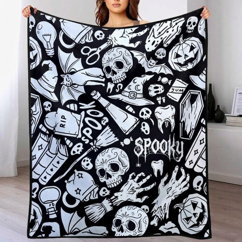DIY Drawing Blanket (Optional 24-Color Marker Set) Create Your Art Blanket Washable Keepsake Blanket for Kids & Adults - auphotoblanket