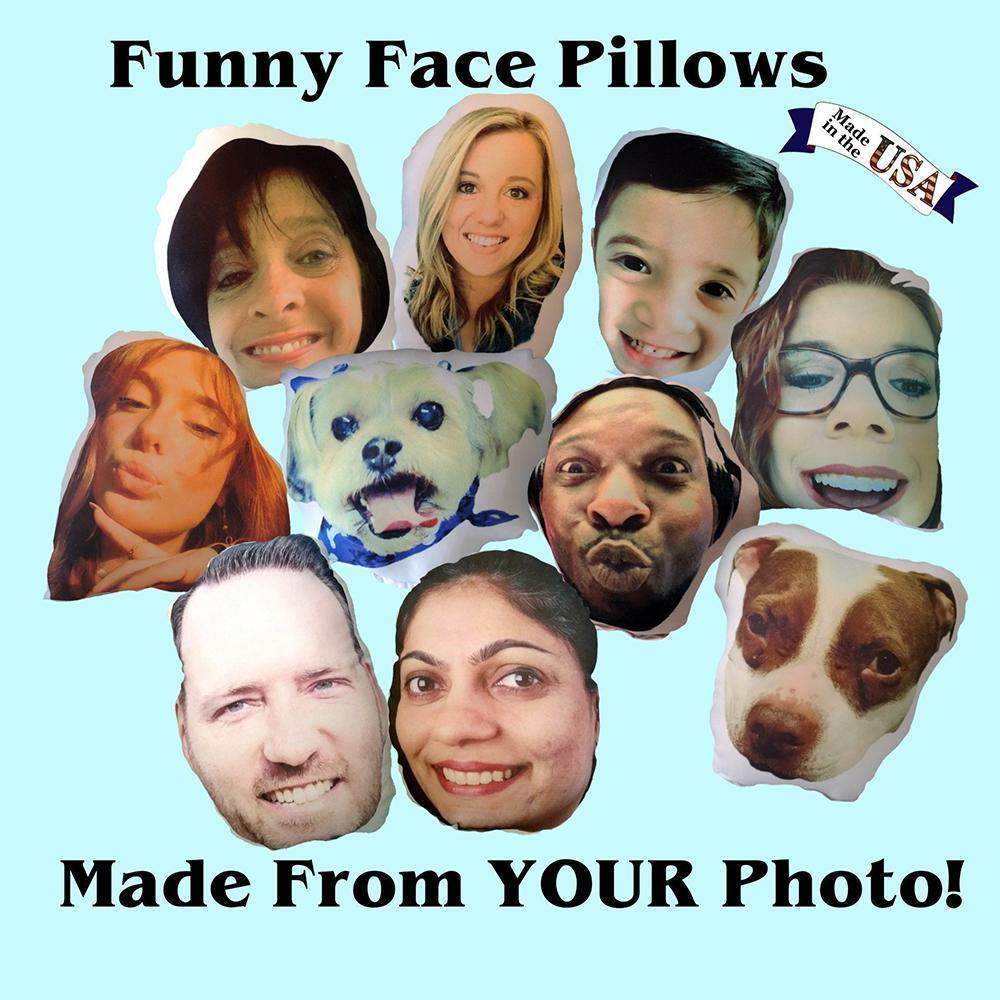 Custom Photo Pillow, Custom Face Pillow, 3D Portrait Pillow