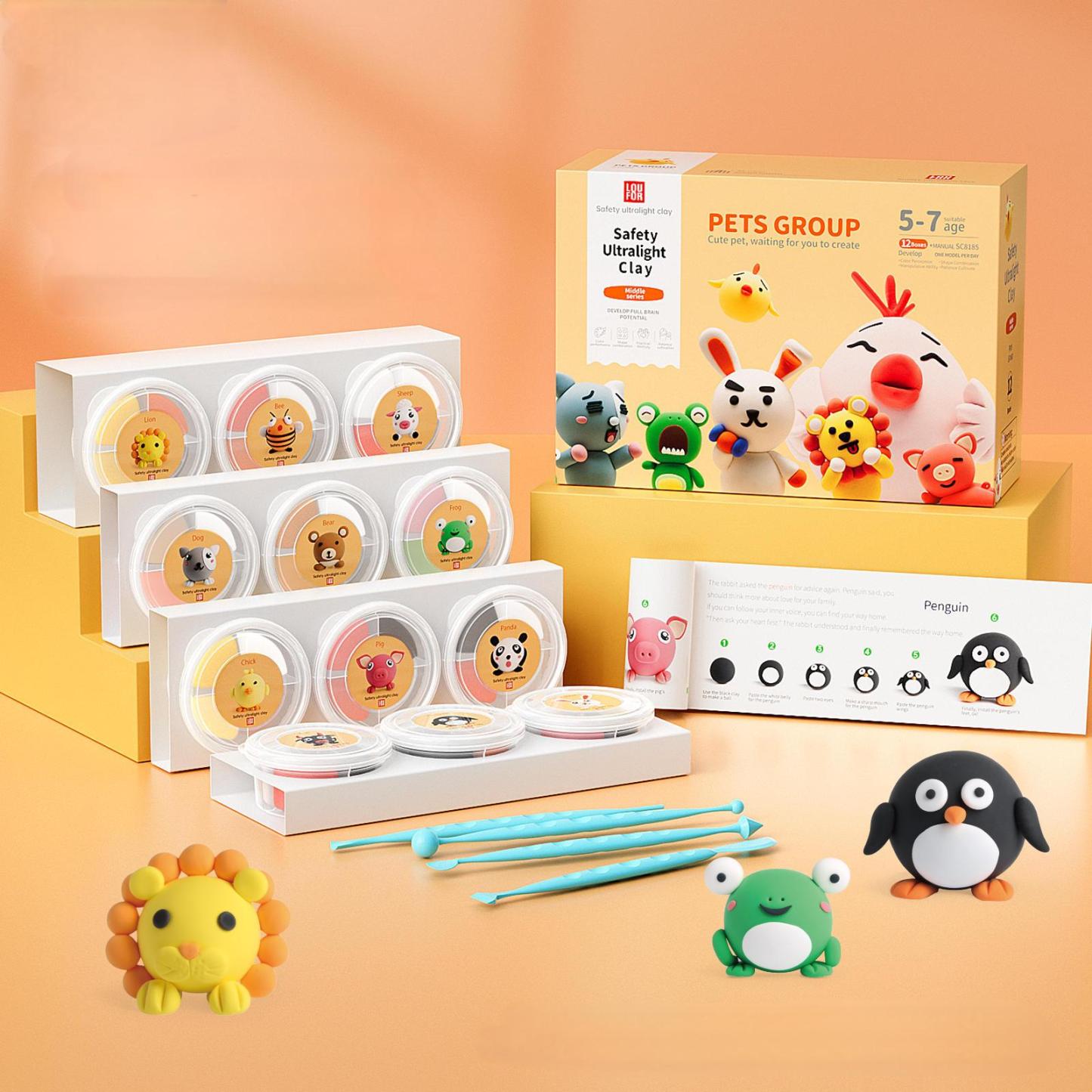 Super Light Clay Theme Children's Handmade DIY Clay Kit Fantastic Insects