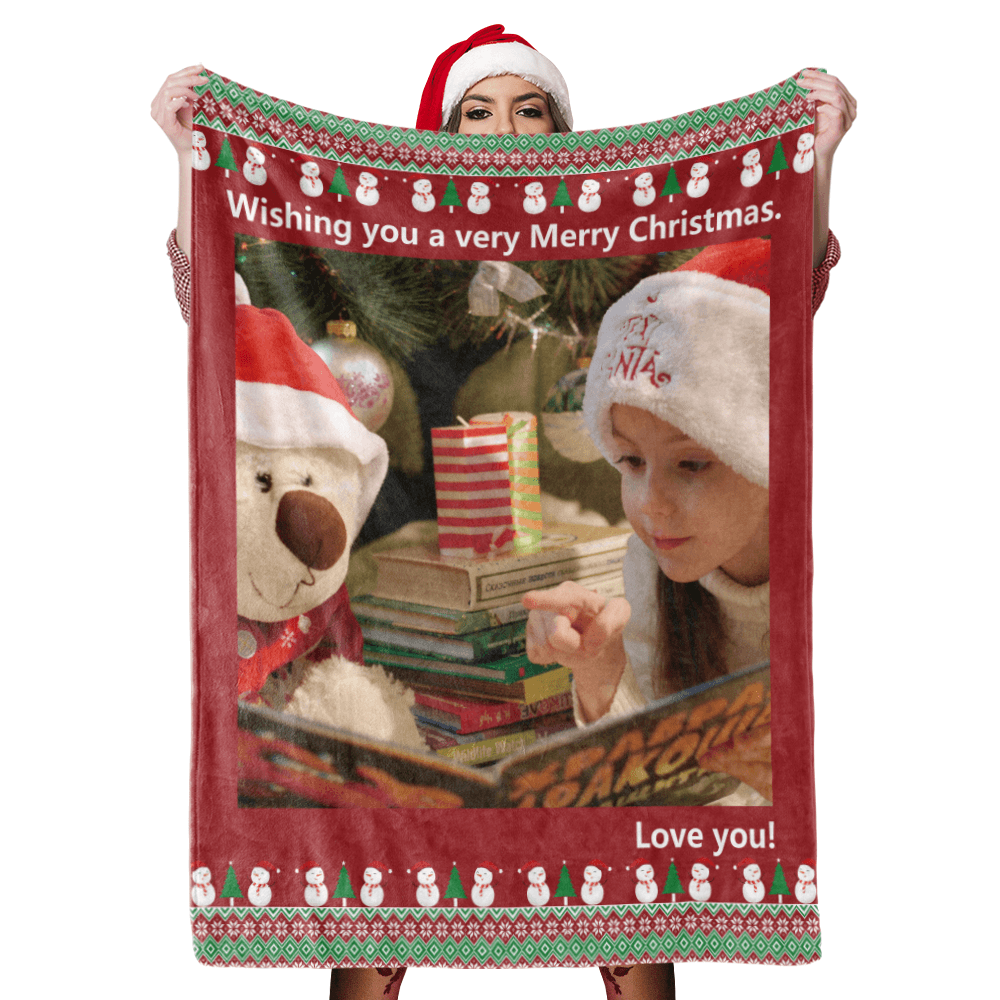 Christmas Blanket Gift Custom Blankets Personalised Photo Blankets Custom Collage Blankets