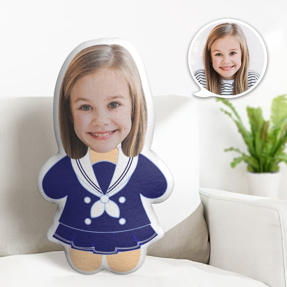 Jk Uinform Minime Throw Pillow Custom Face Pillow Cute Minime Pillow for Girl - auphotoblanket