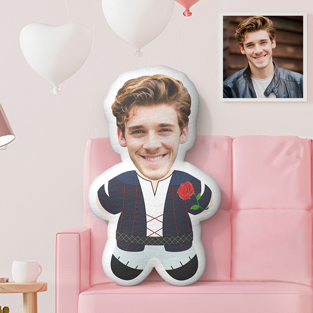 Custom Minime Throw Pillow Romeo Personalized Photo Minime Pillow - auphotoblanket