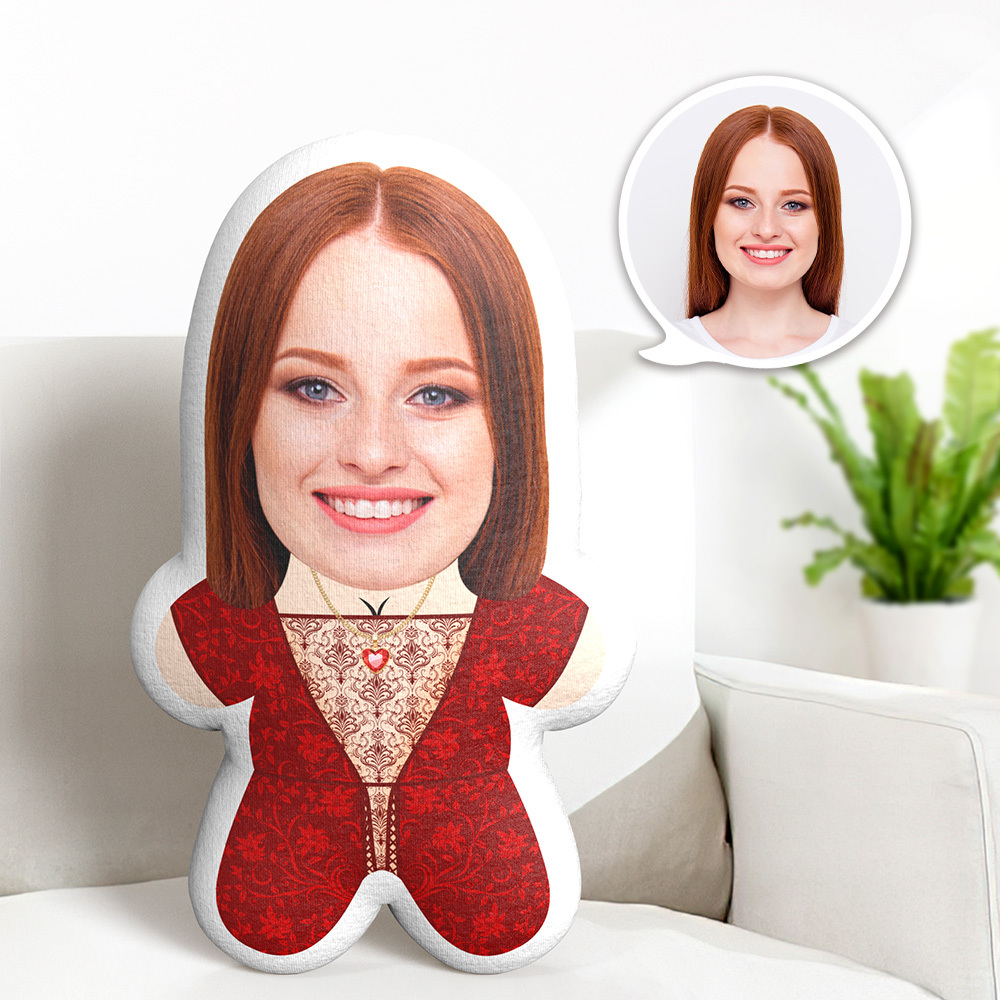 Custom Minime Throw Pillow Juliet Face Pillow Personalized Photo Minime Pillow - auphotoblanket