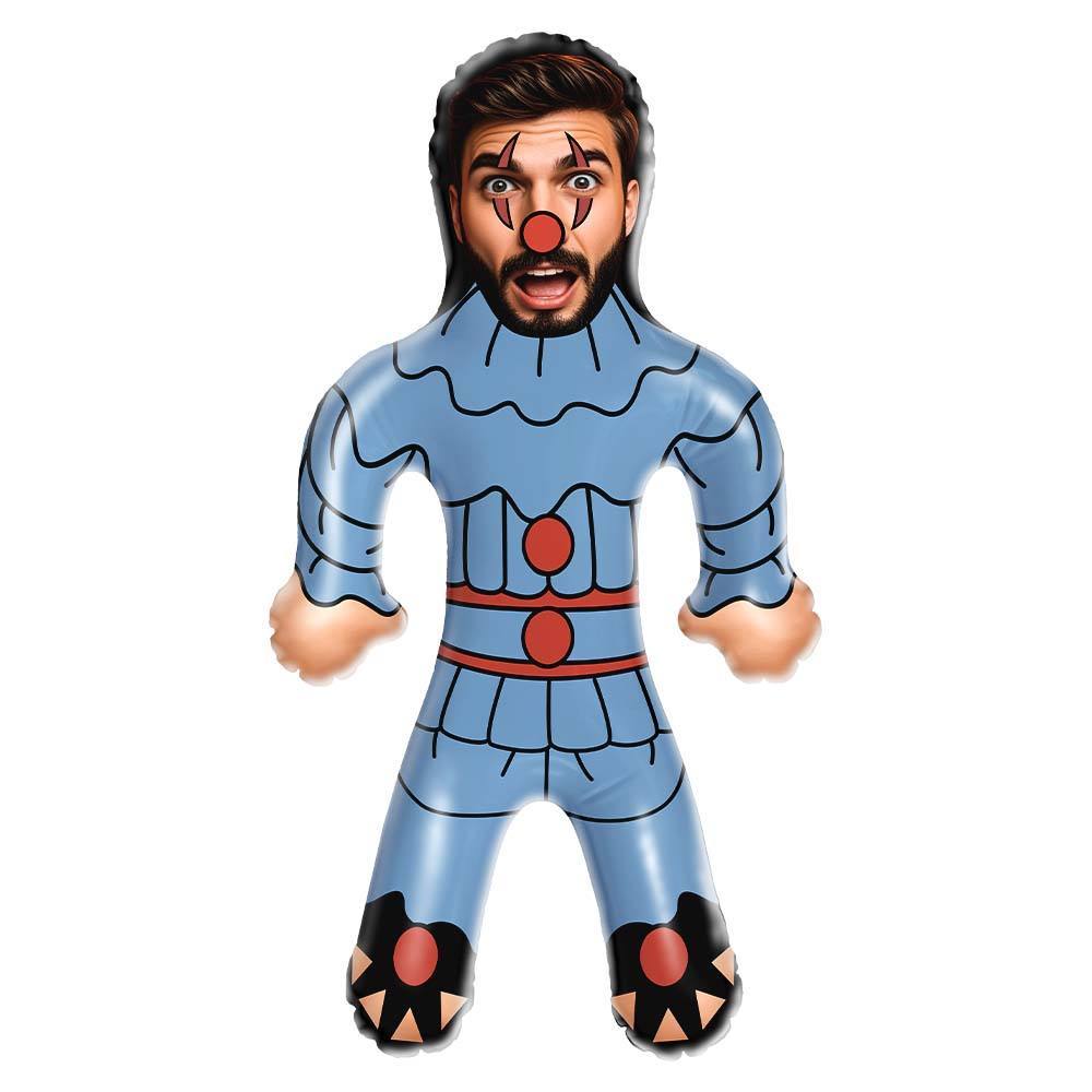 Classic Halloween Air MiniMe Doll Horror Clown Blow Up Doll Create A Horror Halloween Balloon Gift - auphotoblanket
