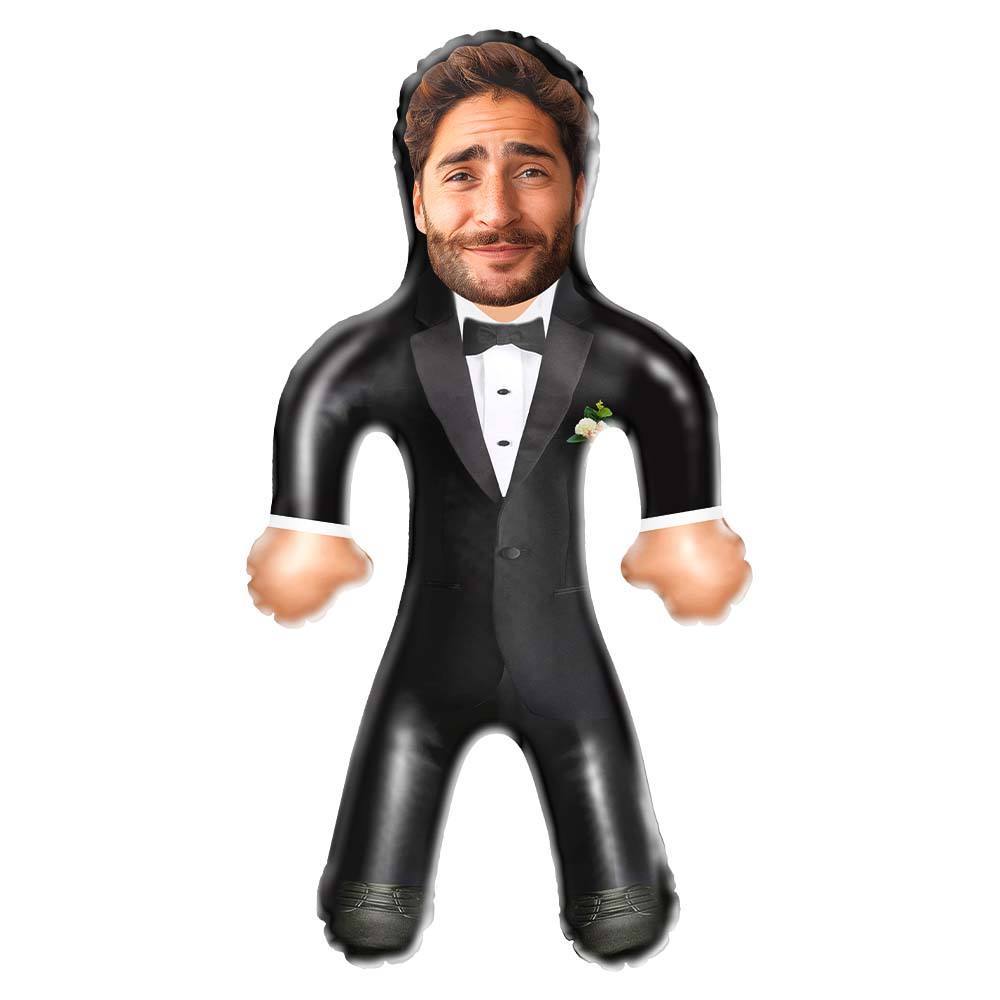 Personalized Groom Blow Up Dolls Unique Wedding Gifts Bachelorette Party Decor - auphotoblanket