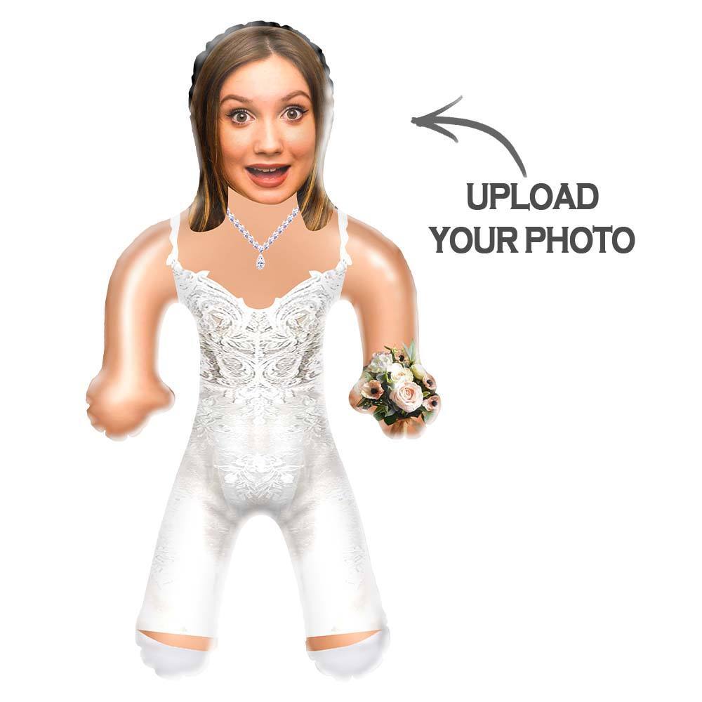 Personalized Bride Blow Up Dolls Unique Gifts for Wedding Bachelorette Party - auphotoblanket