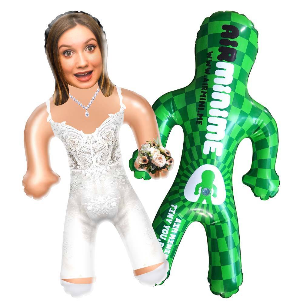 Personalized Bride Blow Up Dolls Unique Gifts for Wedding Bachelorette Party - auphotoblanket