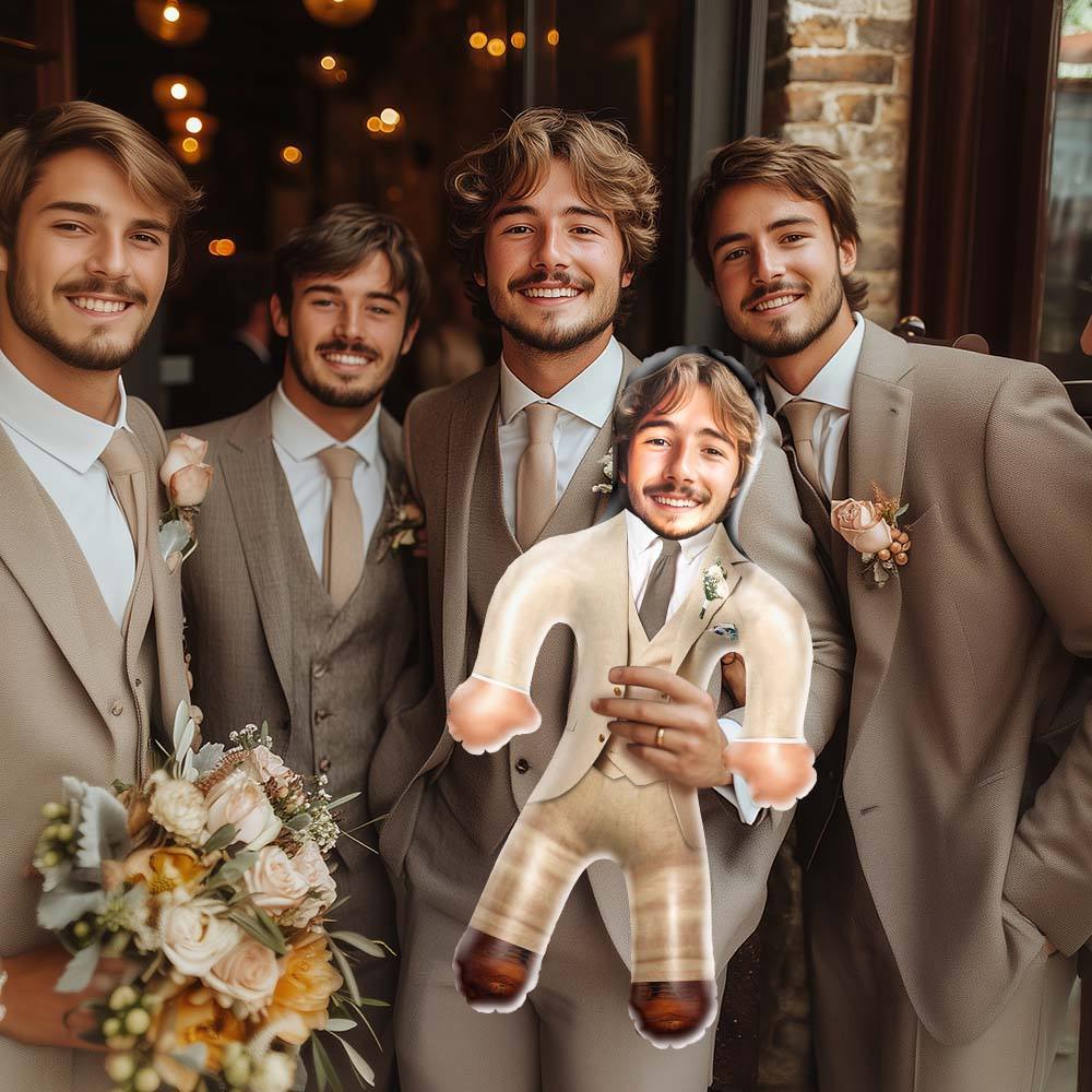 Personalized Groom Blow Up Dolls Inflatable Doll for Funny Wedding Gifts - auphotoblanket