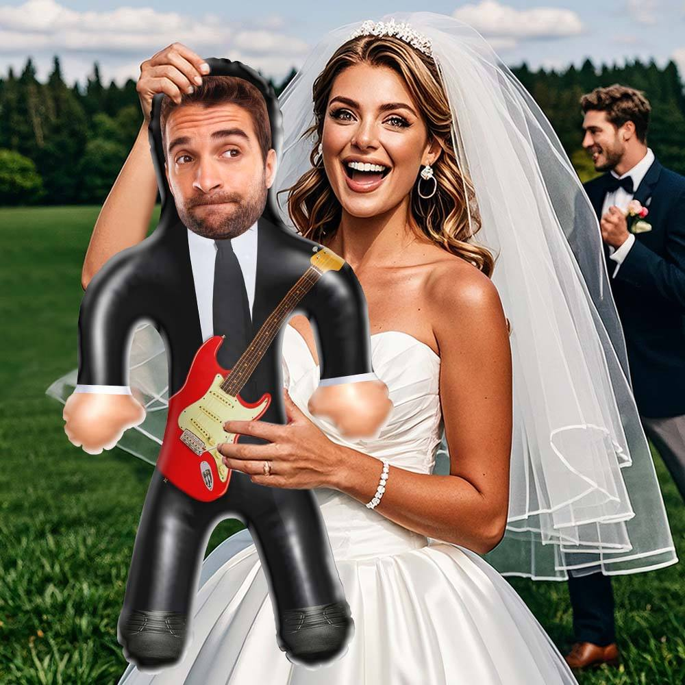 Custom Rock Star Air Minime Male Guitar Lover Blow Up Dolls For Him Wedding Gifts