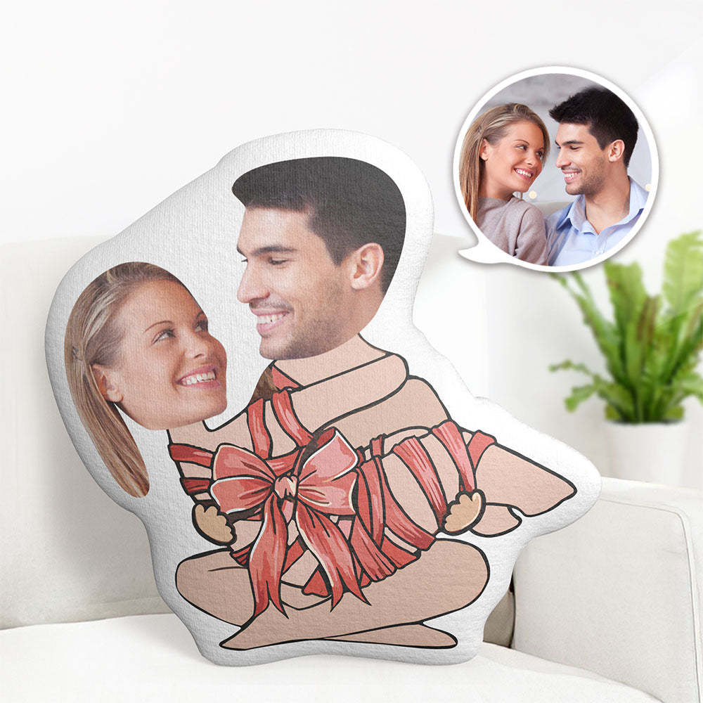 Custom Couple Pillow Valentine's Day Gifts Face Pillow My Love Gift - auphotoblanket