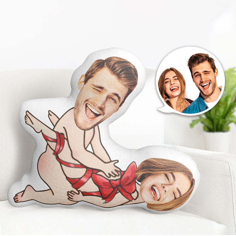 Custom Pillow Valentine's Day Gifts Couple Face Pillow You Are My Gift - auphotoblanket