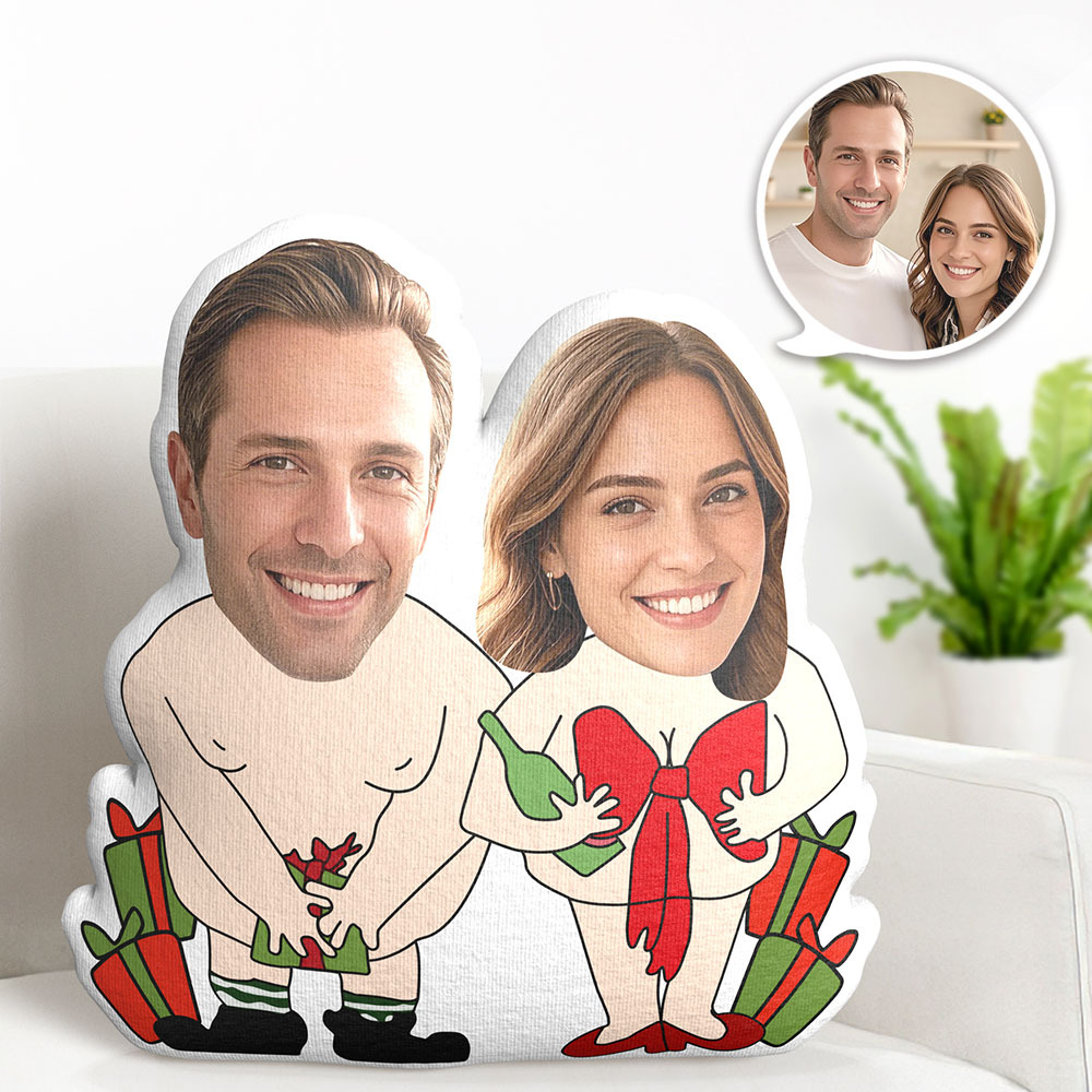 Custom Photo Face Pillow You Are My Gift Couple Photo Face Pillow Face Picture Pillow Dolls and Toys Face Body Pillow Personalized Doll - auphotoblanket