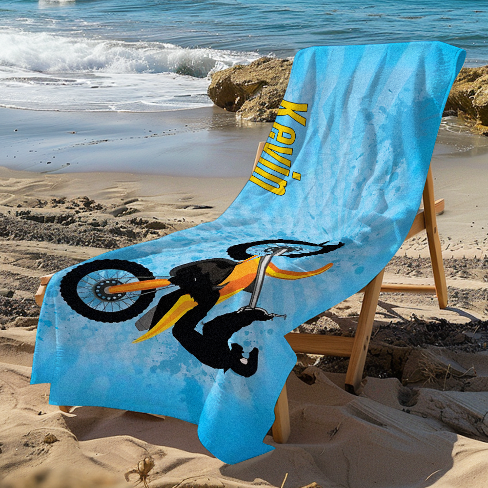 Custom Personalized Lovely Cartoon Car Beach towels for Summer & Beach - auphotoblanket