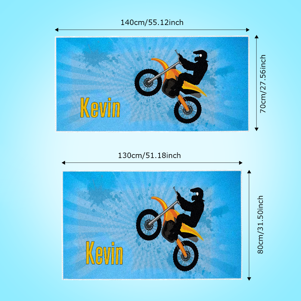 Custom Personalized Lovely Cartoon Car Beach towels for Summer & Beach - auphotoblanket