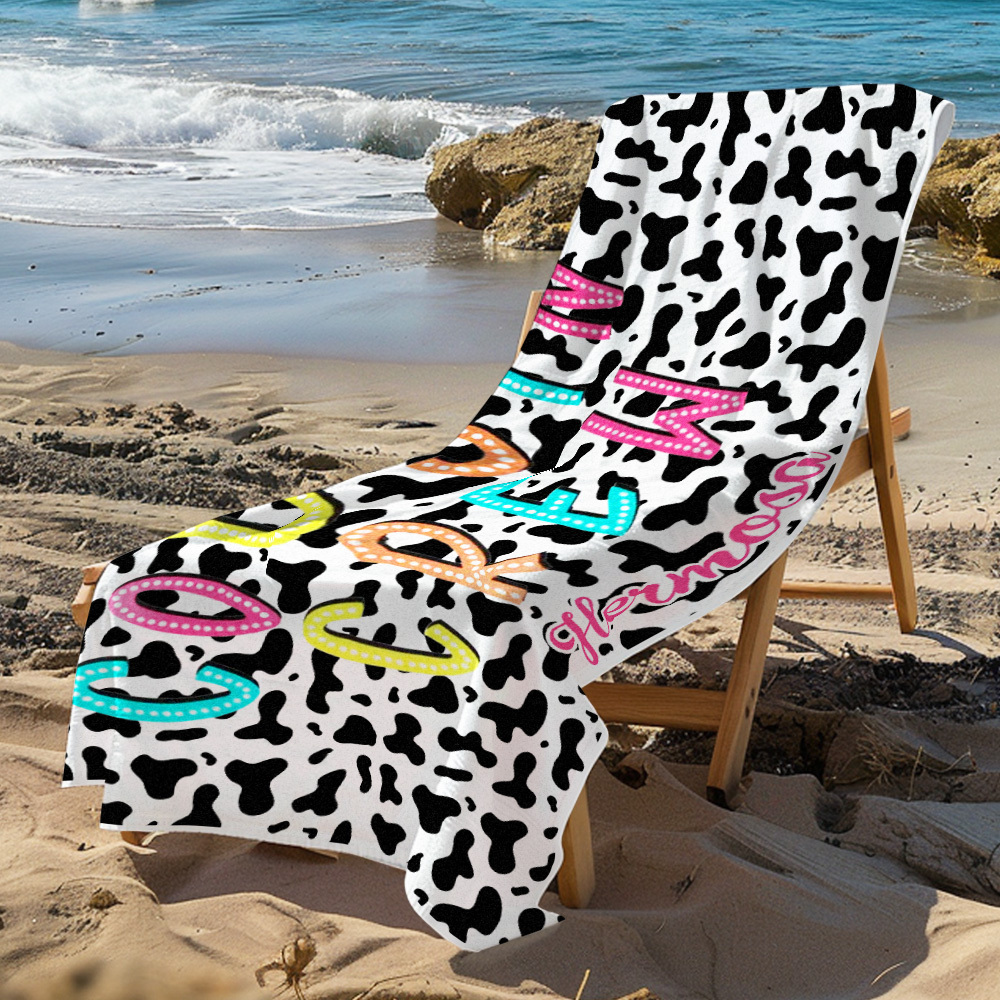 Custom Cousin Crew Beach Towel with Name Beach Towel Family Reunion Gift - auphotoblanket