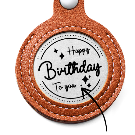 Personalized Calendar Lucky Charm Gold Coin Keychain with Custom Photo & Date | Engraved Titanium Steel Coin in PU Leather Case | Anniversary, Birthday, Christmas Gift for Couples