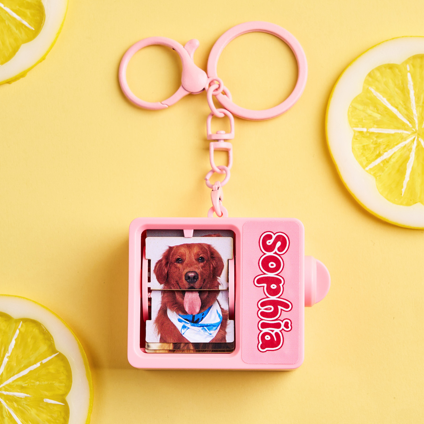 Custom Flip Photo Keychain Personalized Flip Photo Keychain with Automatic Reel Flip Photo Keychain Surprise Gifts - auphotoblanket