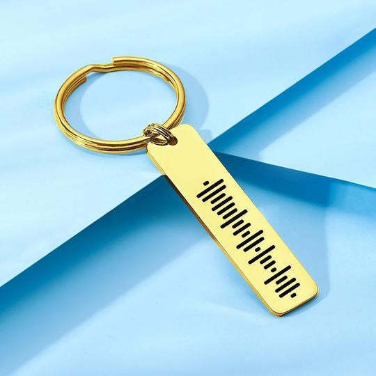 Music Code Keychain Custom Music Keychain Scannable Music Code Keychain