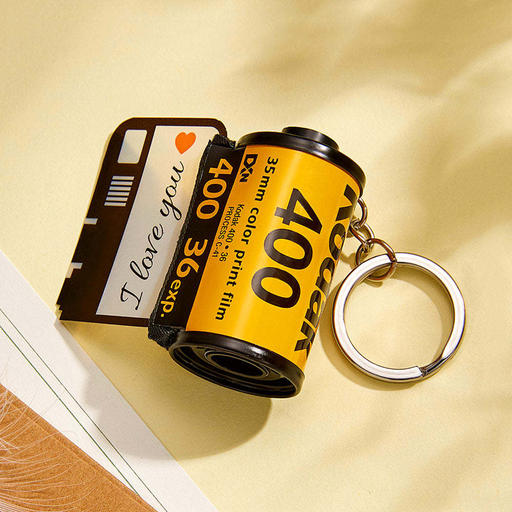 Custom Camera Roll Keychain Personalized Film Keychain Gifts For Lover - auphotoblanket