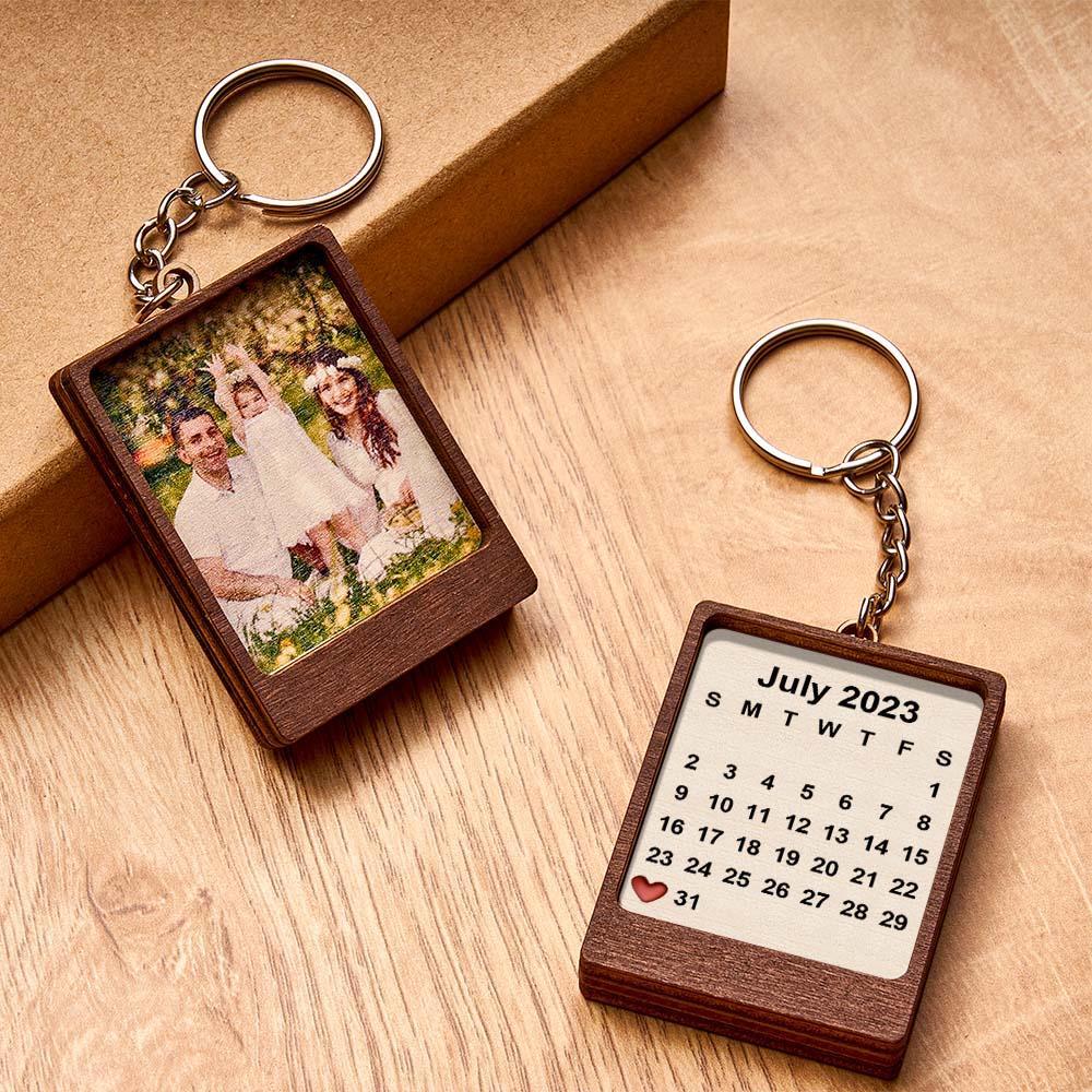 Custom Calendar Keychains Personalized Name Picture One-of-a-kind Personalized Gifts for Her - auphotoblanket