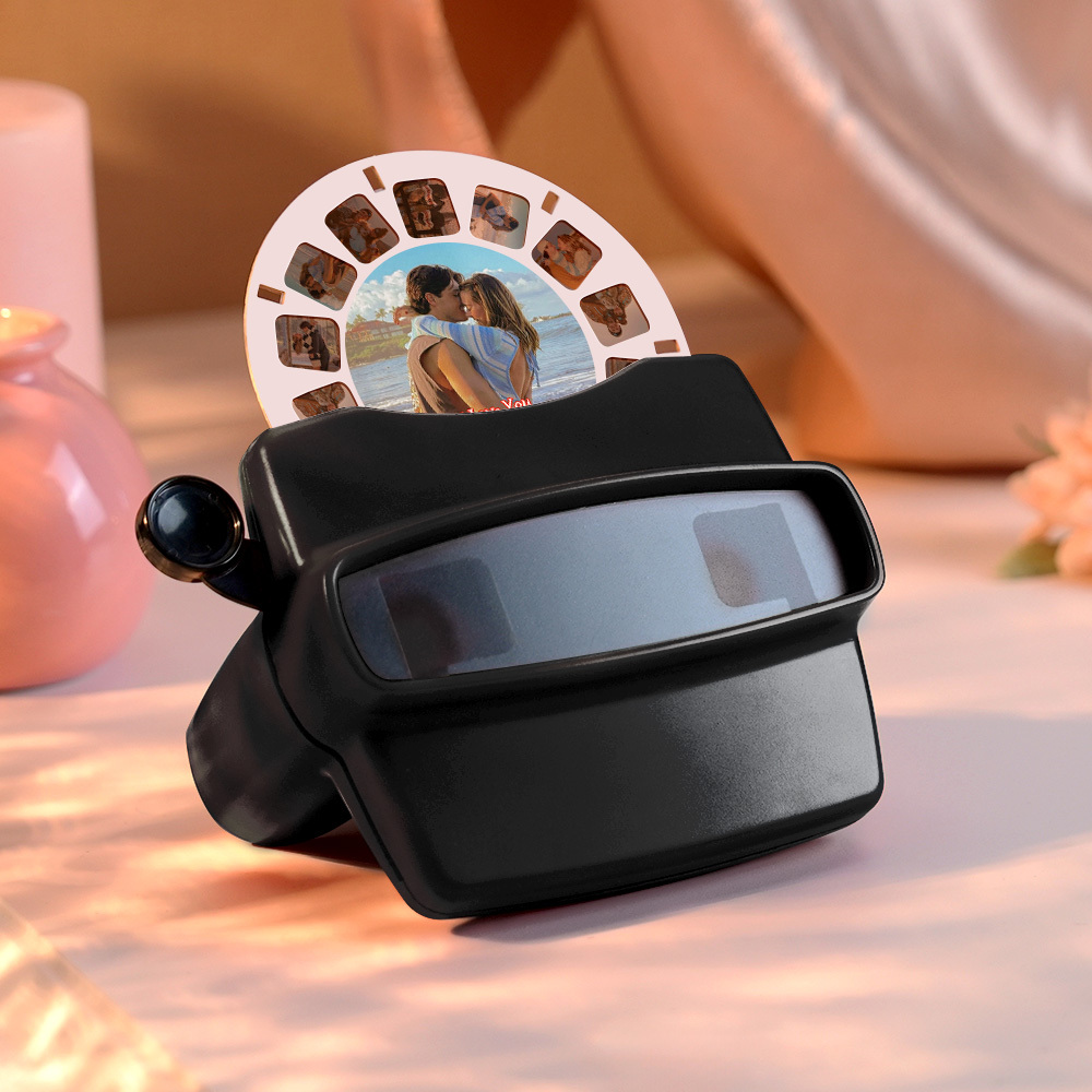 Custom 3D Viewfinder and Reel-Personalized Christmas Gifts Text and Photo Viewer with Your Own Photos