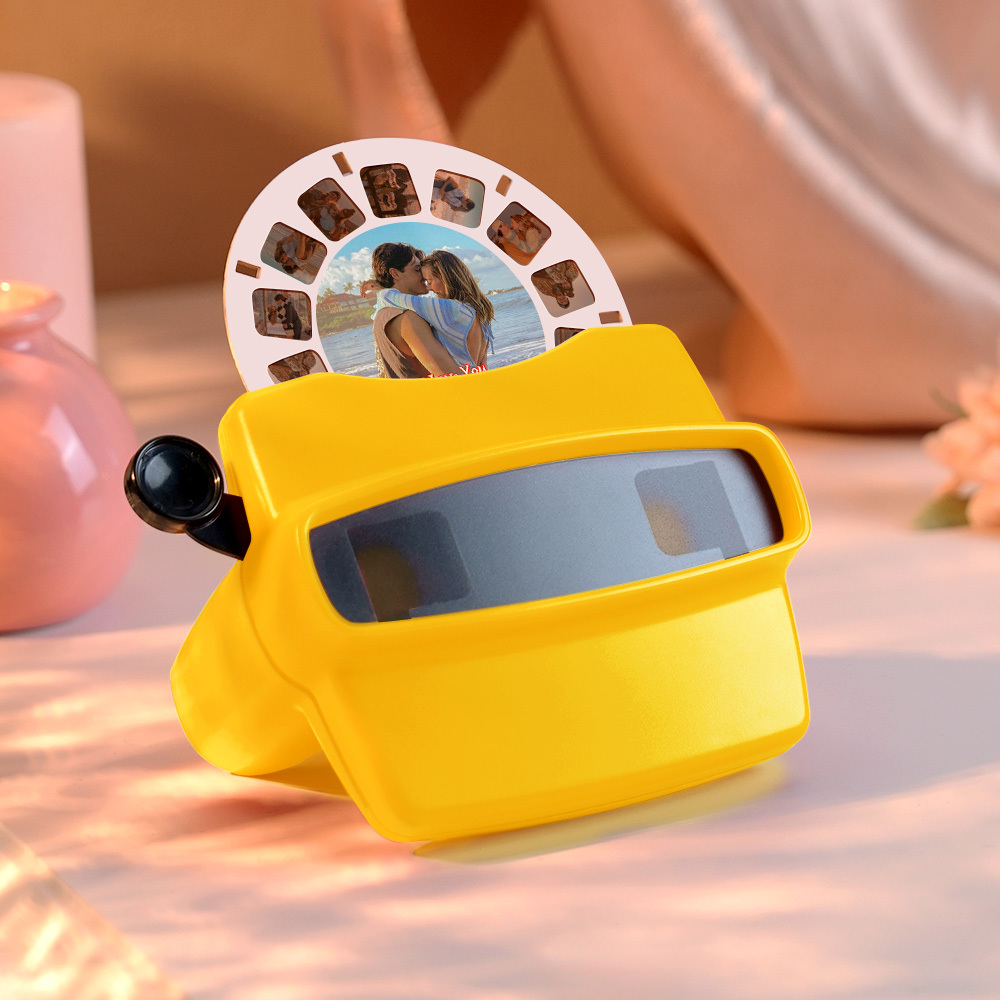 Custom 3D Viewfinder and Reel-Personalized Christmas Gifts Text and Photo Viewer with Your Own Photos