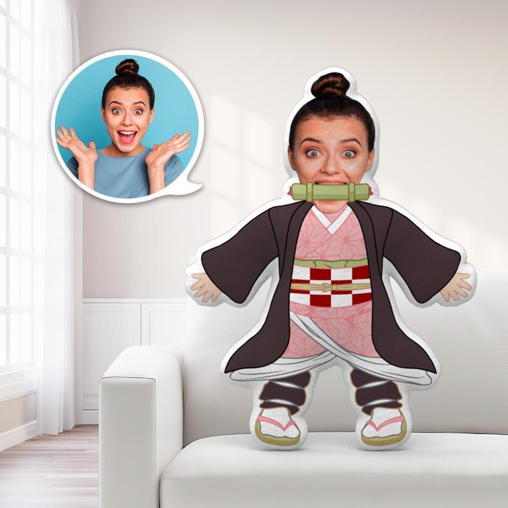 My Face Pillow Custom Pillow Face Body Pillow Personalised Photo Pillow Gift Pillow Toy Nezukyun Throw Pillow MiniMe Pillow