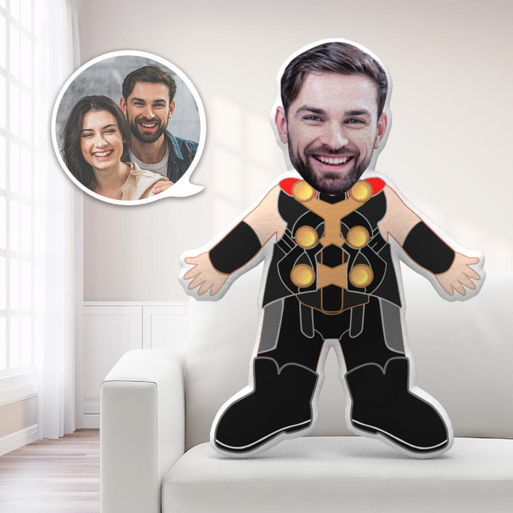 My Face Pillow Custom Pillow Face Body Pillow Personalised Photo Pillow Gift Pillow Toy Thor Throw Pillow MiniMe Pillow