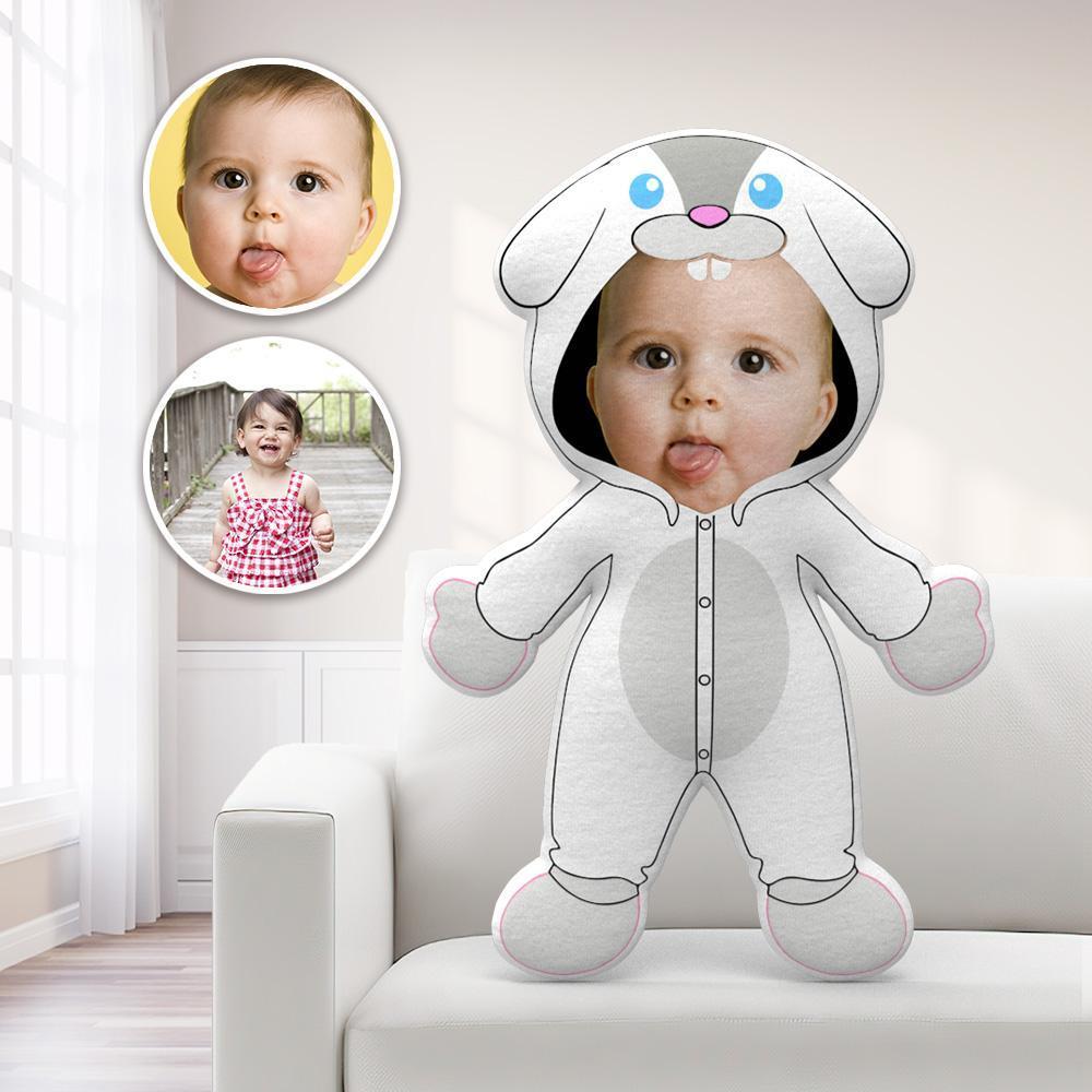My Face Pillow Custom Pillow Face Body Pillow Personalised Photo Pillow Gift Pillow Toy Bunny Throw Pillow MiniMe Pillow