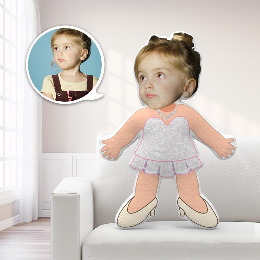 My Face Pillow Custom Pillow Face Body Pillow Personalised Photo Pillow Gift Pillow Toy White Dress Throw Pillow MiniMe Pillow