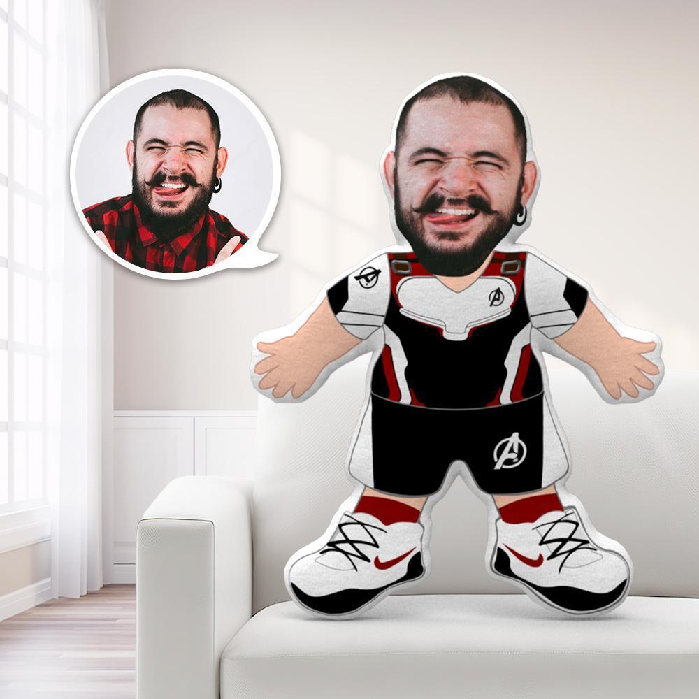 My Face Pillow Custom Pillow Face Body Pillow Personalised Photo Pillow Gift Pillow Toy Quantum Suit Jacket Ver. Throw Pillow MiniMe Pillow